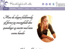 Tablet Screenshot of heidilykholt.dk